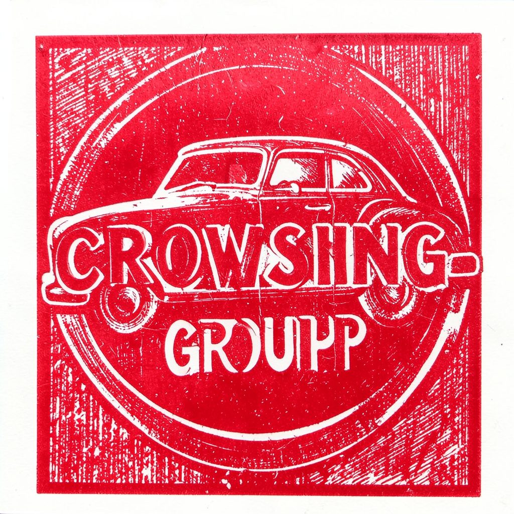 Helpston Crossing Group logo, a community emblem in earthy greens and warm ochres